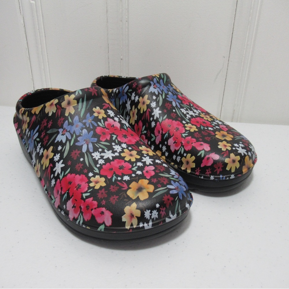 Totes Everywear Floral Clogs Garden Floral Size 8 - Picture 3 of 12